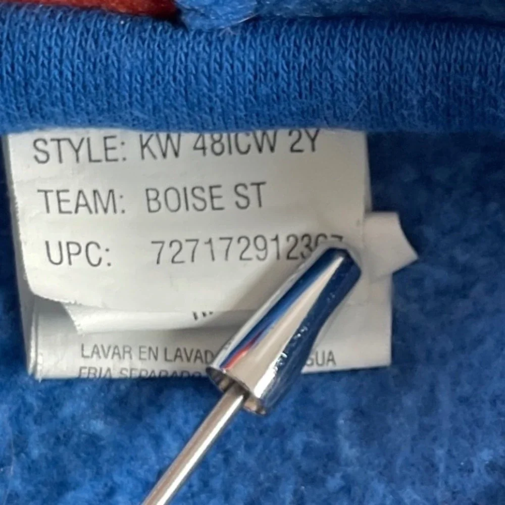 Boise State Broncos Hoodie XX Large NCAA Blue Orange Athletic Sweatshirt Hoodie‎
